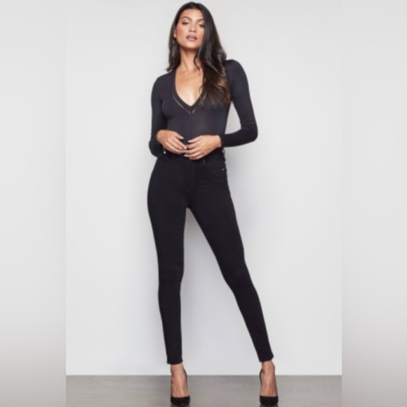 Good American Denim - Good American Black Good Waist Skinny Jeans